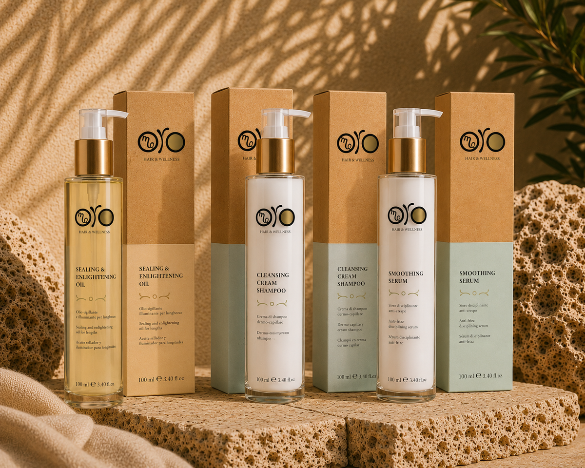 SMOOTH & CONTROL RITUAL con Cleansing Cream Shampoo, Smoothing Serum e Sealing & Enlightening Oil